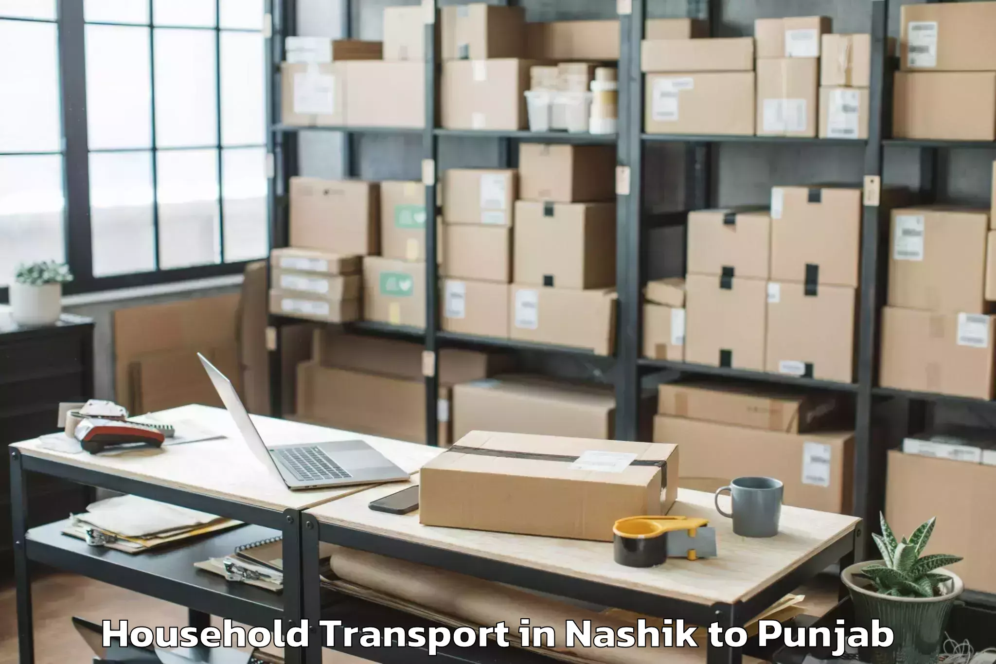 Book Nashik to Cosmo Plaza Mall Household Transport